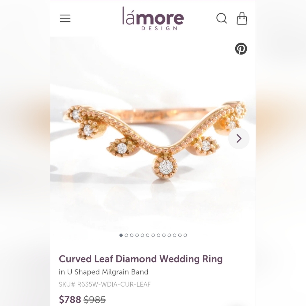 Lmore Custom Wedding Ring Set - image 3